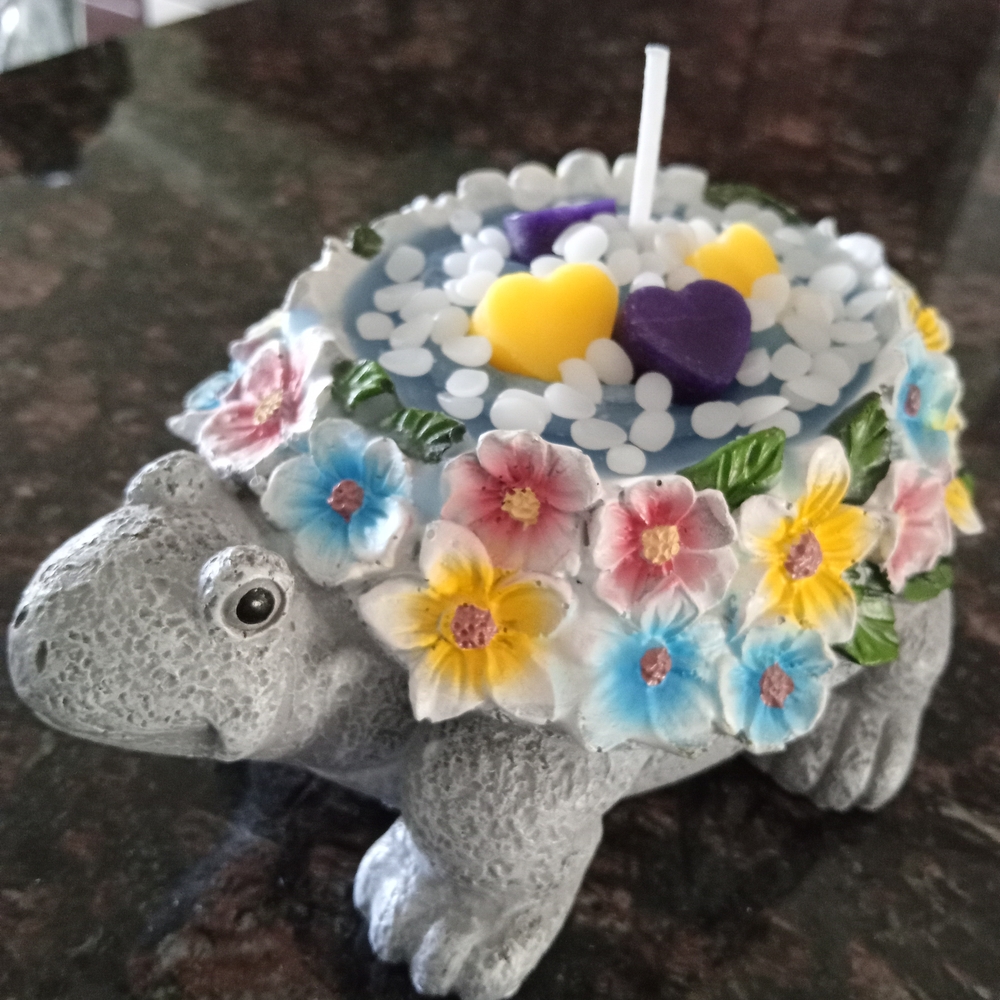 Turtle Soy Wax Vanilla Candle - Picture 2 of 4